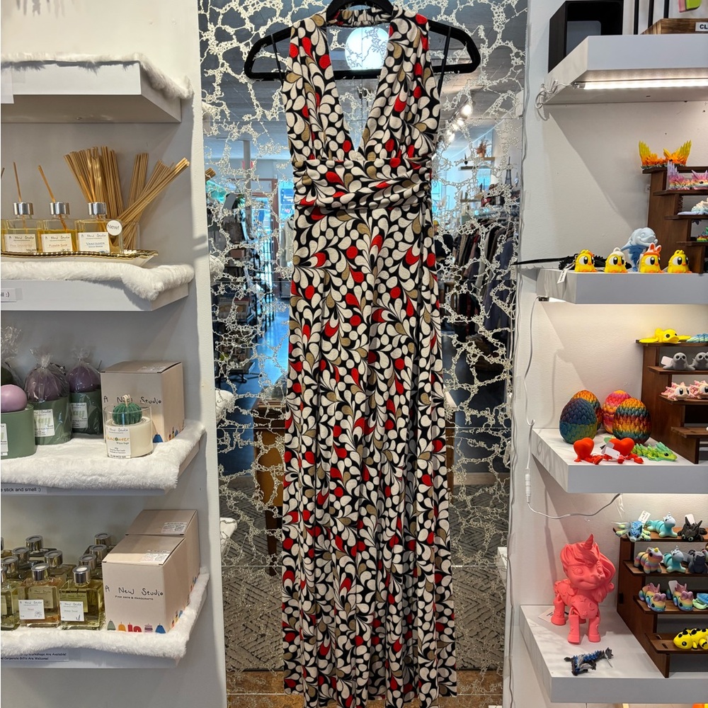 Floral Maxi Dress with V-Neck